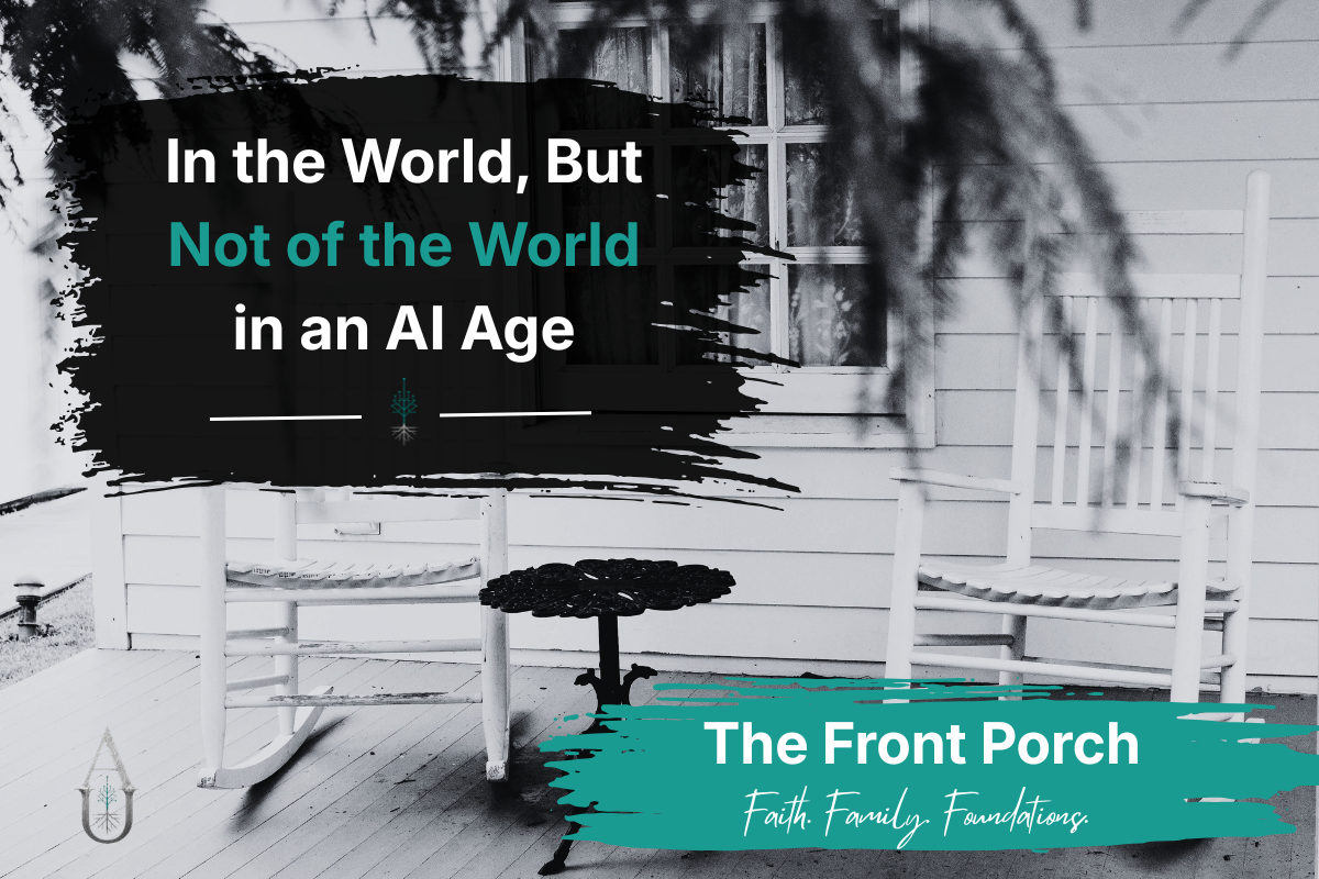 Christian perspective on living in the world but not of the world in the age of AI